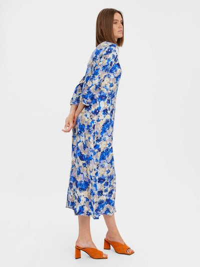 Elly 3/4 Shirt Dress - Nautical Blue - Vero Moda - Blue 3