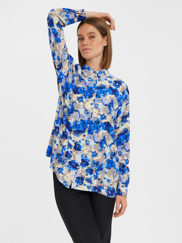 Elly Longsleeve Shirt - Nautical Blue - Vero Moda - Blue