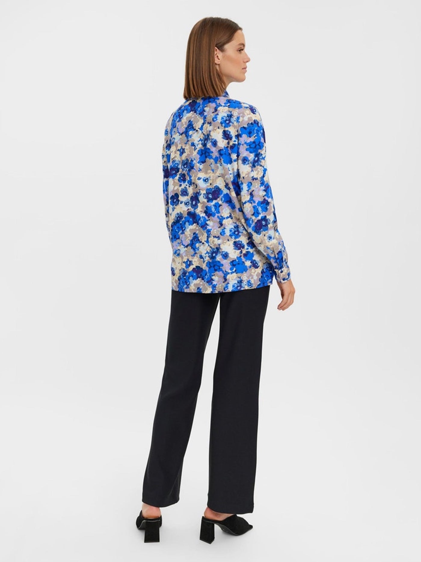 Elly Longsleeve Shirt - Nautical Blue - Vero Moda - Blue 4