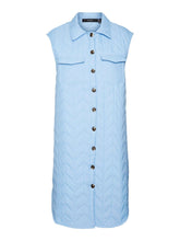 Load image into Gallery viewer, Magda Lang Quilted Vest - Hydrangea - Vero Moda - Blue 3
