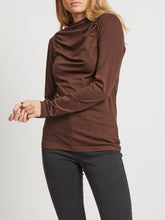 Charger l&#39;image dans la galerie, Crunch Long Sleeved Top - Demitasse - VILA - Brown
