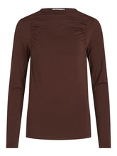 Charger l&#39;image dans la galerie, Crunch Long Sleeved Top - Demitasse - VILA - Brown 2
