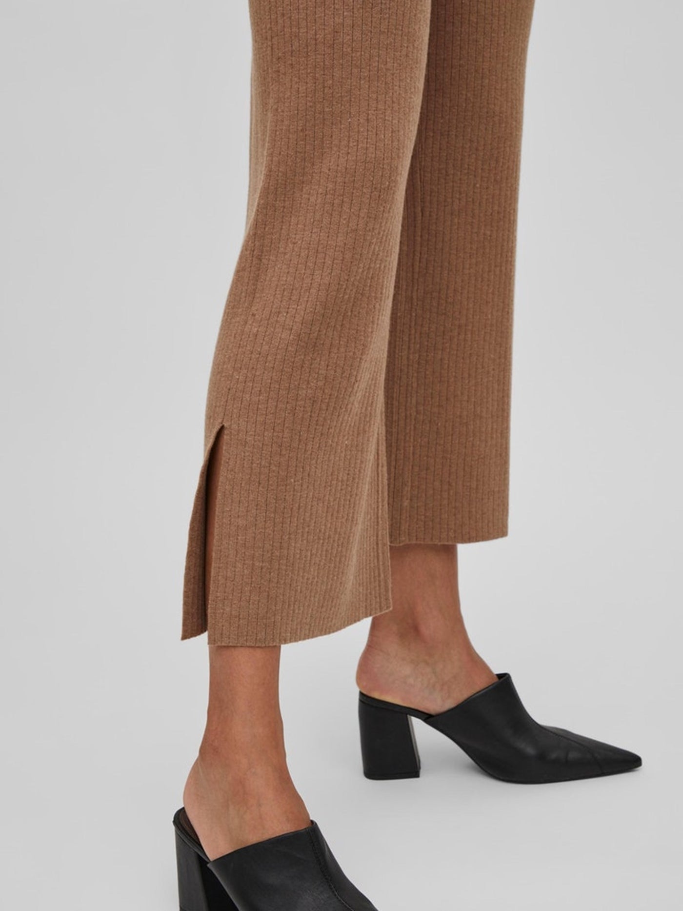 Kasley Flared Pants - Toasted Coconut - VILA - Brown 2