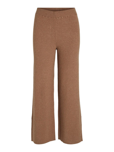 Kasley Flared Pants - Toasted Coconut - VILA - Brown 5