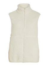 Load image into Gallery viewer, Luna Teddy Vest - Birch - VILA - White 6
