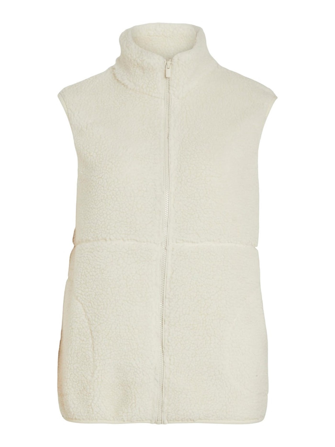 Luna Teddy Vest - Birch - VILA - White 6