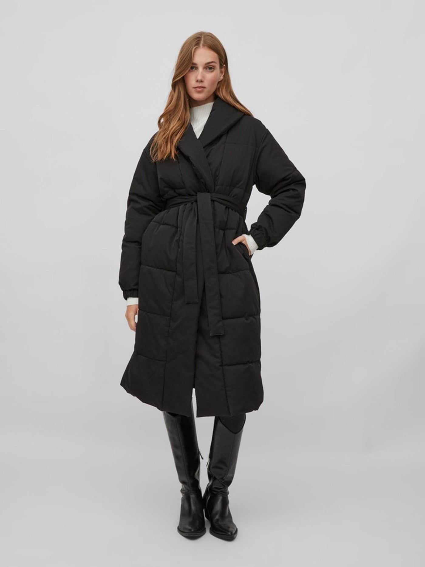 Sulitana Padded Coat - Black - VILA - Black 4