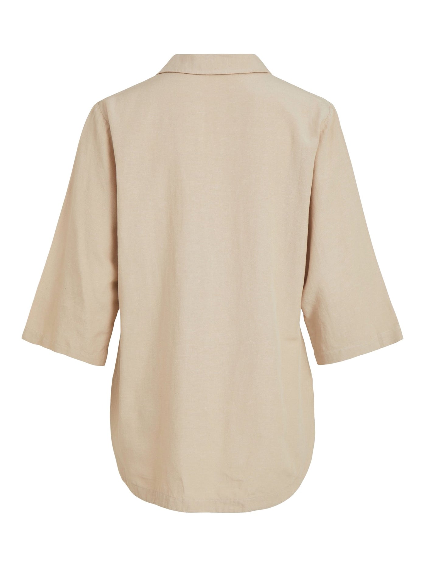 Prisilla V-Neck 3/4 Tunic - Cement - VILA - Khaki 2