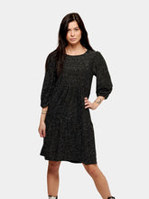 Load image into Gallery viewer, Dress with mica stripes - Black - Vero Moda - Black
