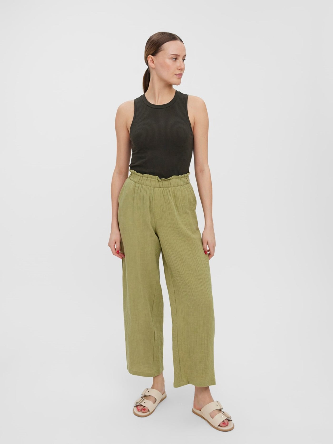 Natali Pants - Sage - Vero Moda - Green 3