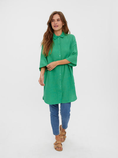 Natali 3/4 overshirt - Holly Green - Vero Moda - Green