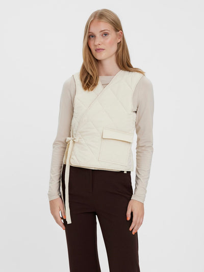 Via Vest - Birch - Vero Moda - White