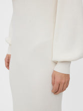 Charger l&#39;image dans la galerie, Valor O-Neck knit dress - Birch - Vero Moda - White 3
