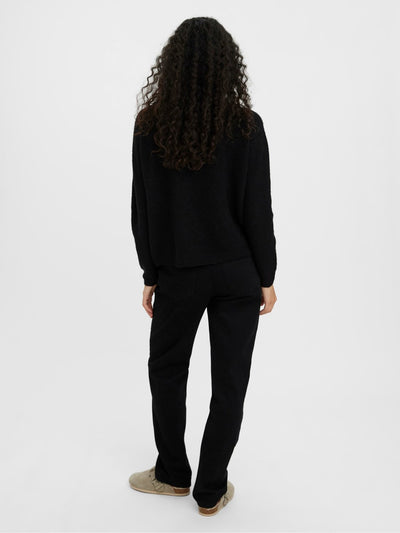 Plaza Zipper Knit - Sort - Vero Moda - Black 4