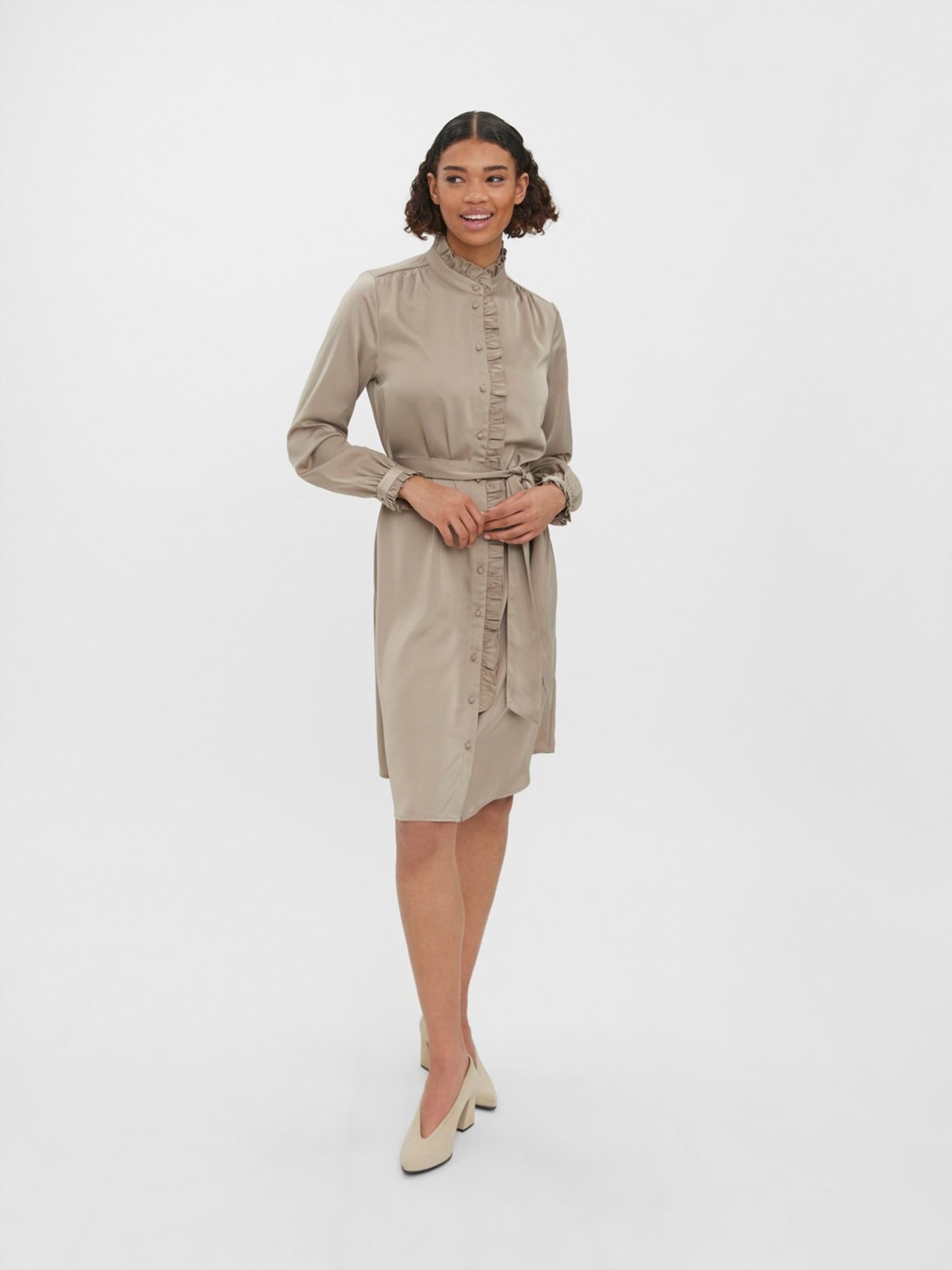 Adjure Dress - Roasted Cashew - Vero Moda - Khaki