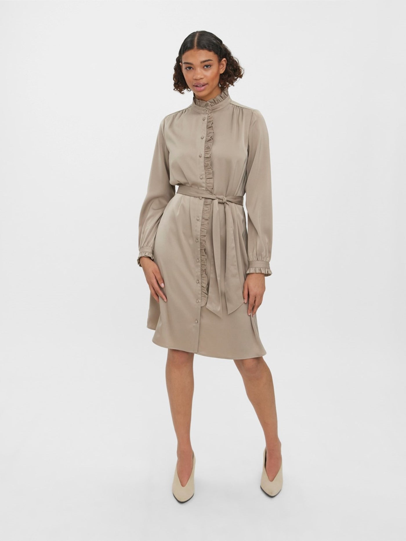 Adjure Dress - Roasted Cashew - Vero Moda - Khaki 3