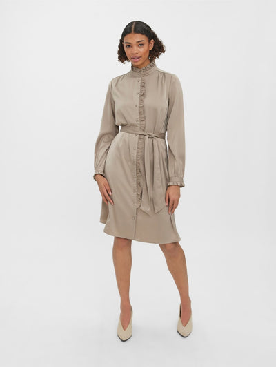 Adjure Dress - Roasted Cashew - Vero Moda - Khaki 3