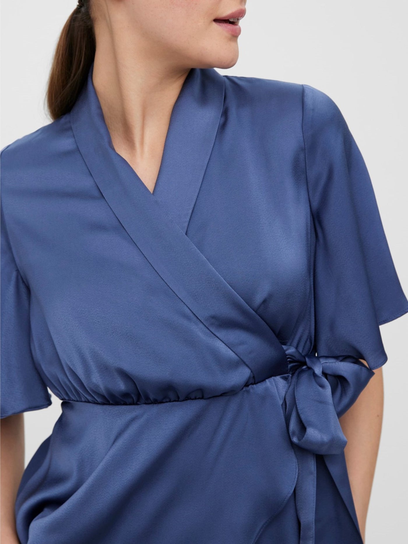 Amalia Wrap Top - Vintage Indigo - Vero Moda - Blue 2