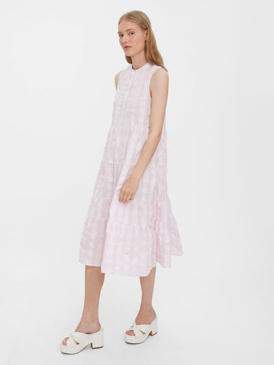 Sody Calf Highneck Dress - Light Lilac - Vero Moda - Purple 2