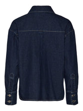 Cargar imagen en el visor de la galería, Josie Denim shirt - Dark Blue Denim - Vero Moda - Blue 2
