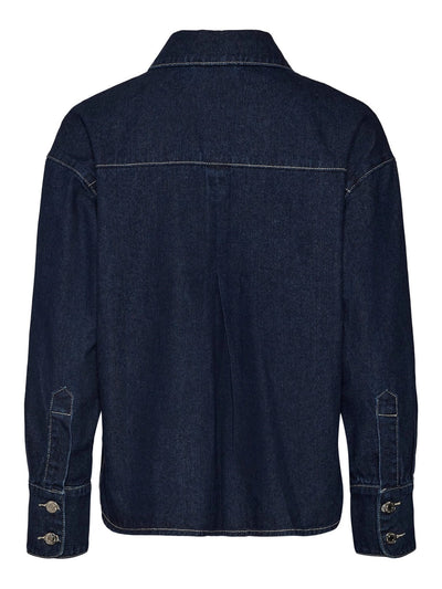 Josie Denim shirt - Dark Blue Denim - Vero Moda - Blue 2