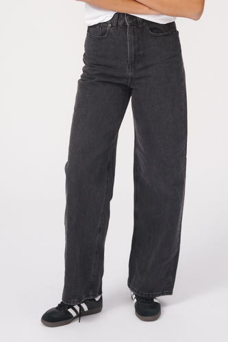 The Original Performance Wide Jeans - Washed Black Denim - TeeShoppen - Black