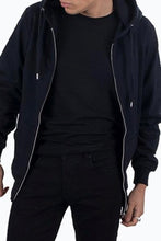 Load image into Gallery viewer, Zip Sweat Hoodie - Navy - TeeShoppen - Blue 5

